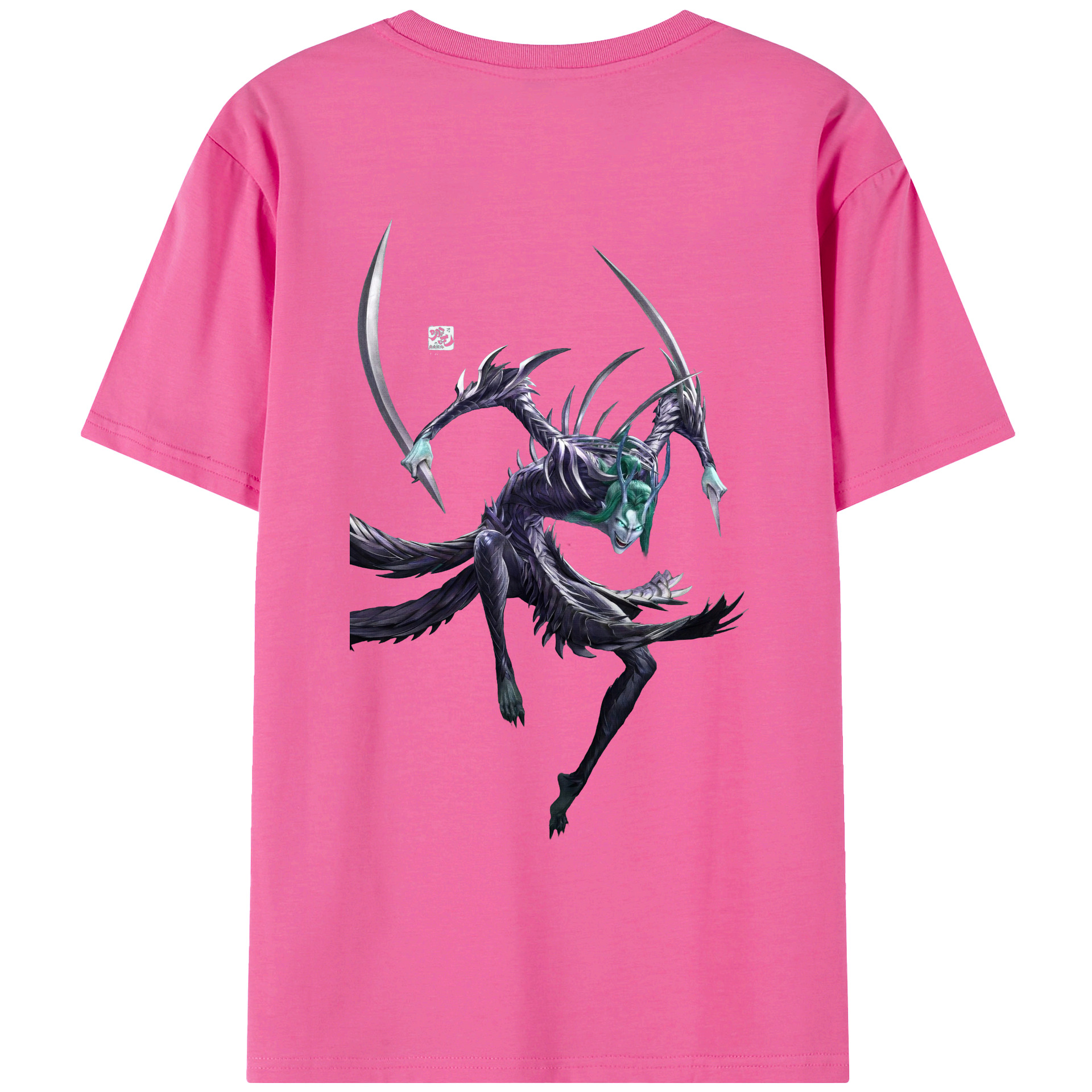 （画像用） Ne Zha 2 ナタ 魔童の大暴れ レディース半袖Tシャツ(バックプリント)